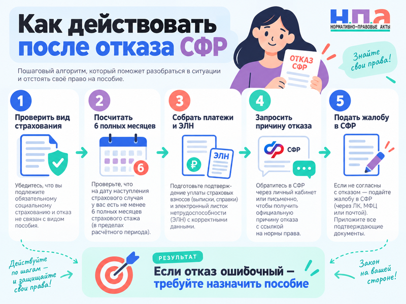 СФР отказал самозанятому в больничном после уплаты взносов