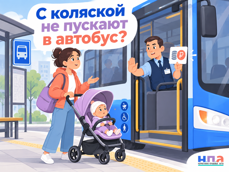 С детской коляской не пускают в автобус или требуют доплату