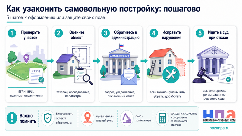 Самовольная постройка когда ее можно узаконить и когда потребуют снести