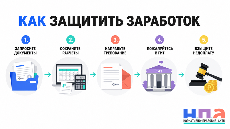 Сдельные расценки или нормы выработки изменили без предупреждения