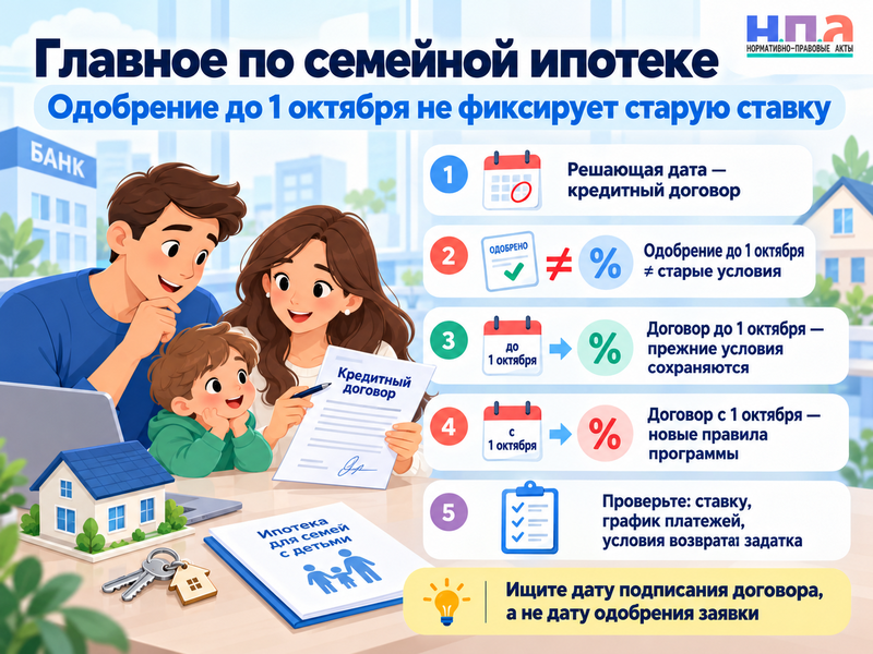 Семейную ипотеку одобрили до 1 октября - сохранятся ли условия