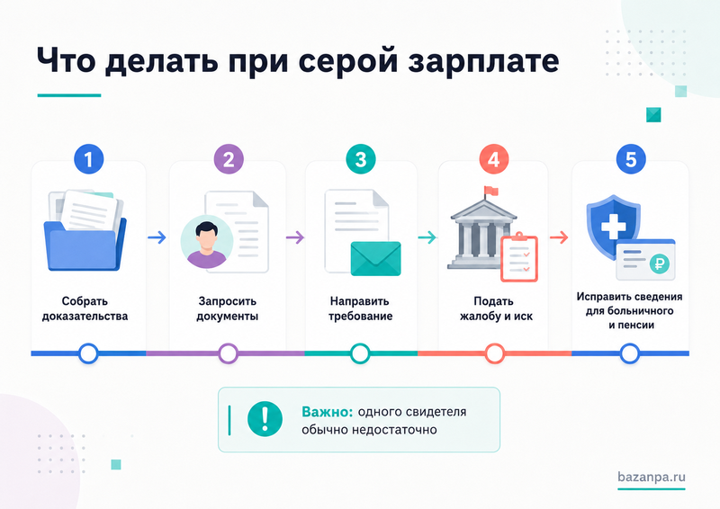 Серая зарплата: как доказать реальный размер дохода для суда, больничного и пенсии