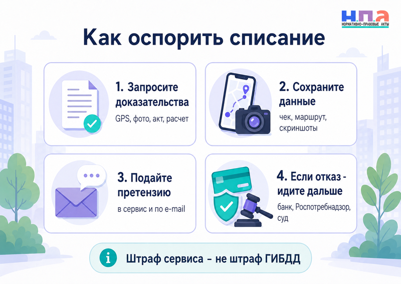 Сервис аренды самокатов списал штраф или деньги за повреждение как оспорить начисление
