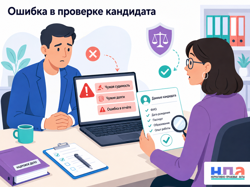 Сервис проверки кандидатов приписал чужую судимость или долги как исправить сведения и взыскать убытки