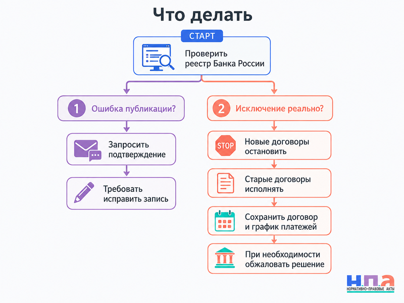 Сервис рассрочки исключили из реестра