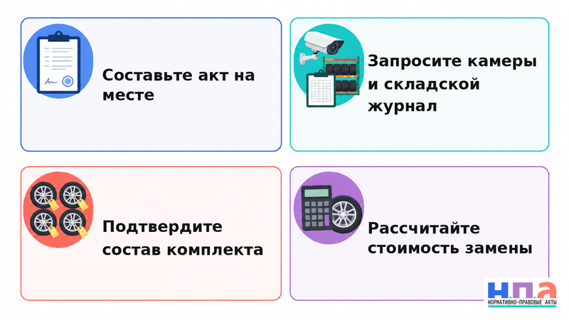 Сервис сезонного хранения потерял или перепутал колеса как взыскать стоимость