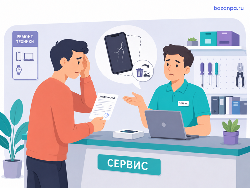 Сервисный центр потерял телефон, повредил технику или удалил данные что можно потребовать