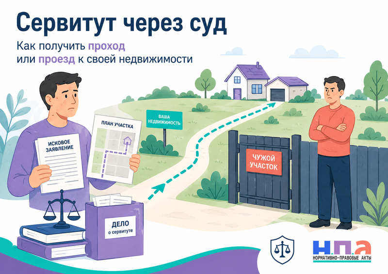 Сервитут на земельный участок через суд как получить проход или проезд к своей недвижимости