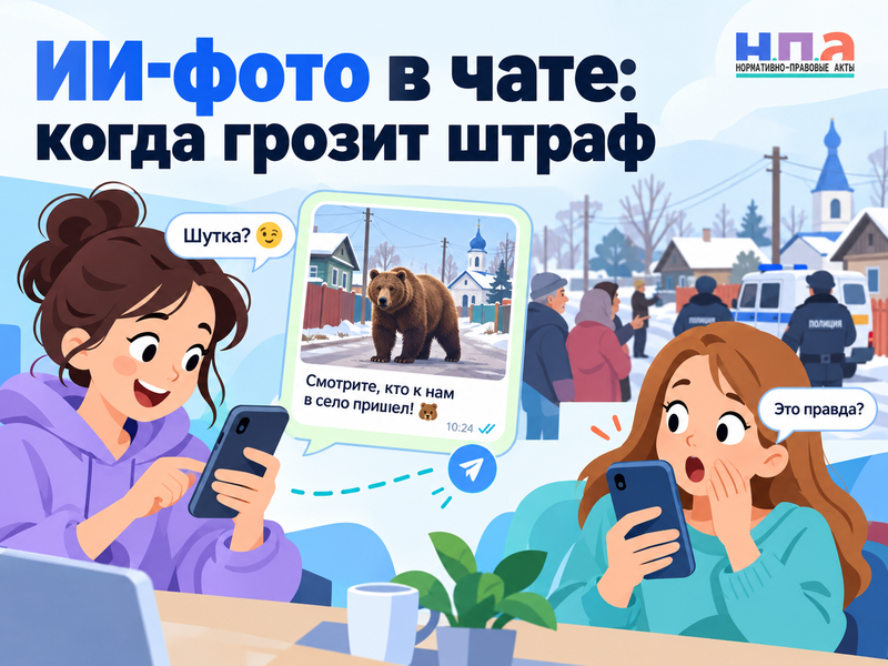 Сгенерировал фото в нейросети и отправил в чат - когда грозит штраф