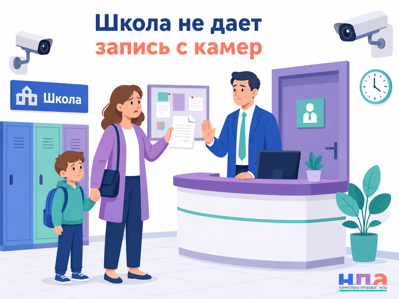 Школа отказывается предоставить или сохранить запись с камер