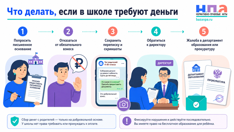Школа собирает деньги на ремонт, охрану или учебники обязательны ли родительские взносы