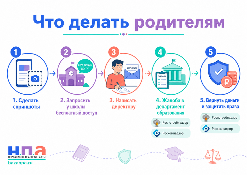 Школа требует оплатить электронный дневник, приложение или образовательную платформу законно ли это