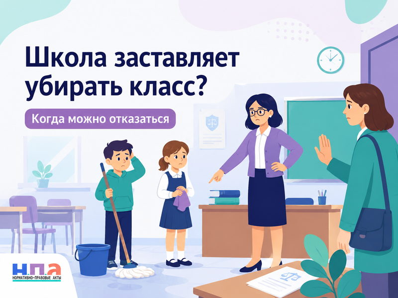 Школа заставляет учеников мыть полы, убирать классы или территорию можно ли отказаться без согласия родителей