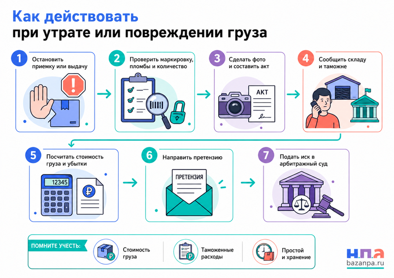 Склад временного хранения потерял, повредил или выдал не тот груз: кто отвечает за товар и расходы