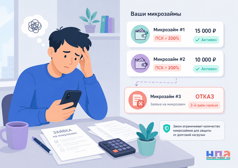 Сколько микрозаймов можно иметь одновременно с 1 октября 2026 года