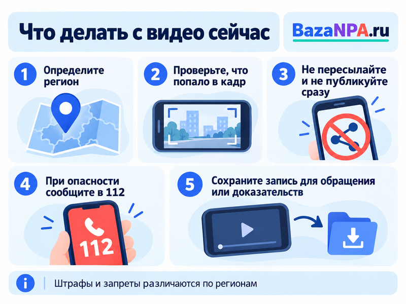 Снял работу ПВО или БПЛА - можно ли оставить и выложить видео