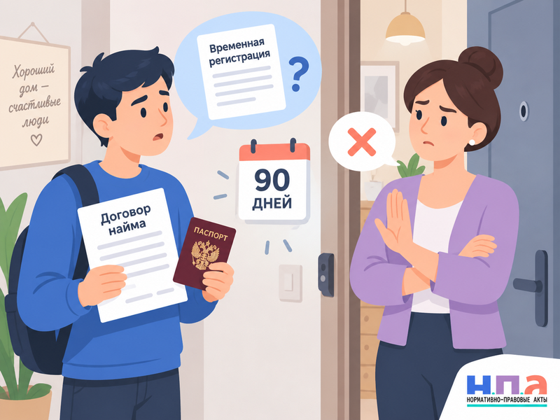 Собственник отказывается оформить квартиранту временную регистрацию