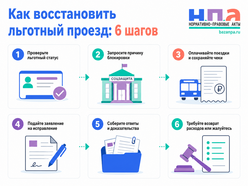 Социальная или транспортная карта льготника заблокирована как восстановить льготу и вернуть расходы