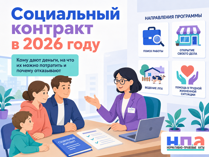 Социальный контракт в 2026 году кому дают деньги, на что их можно потратить и почему отказывают