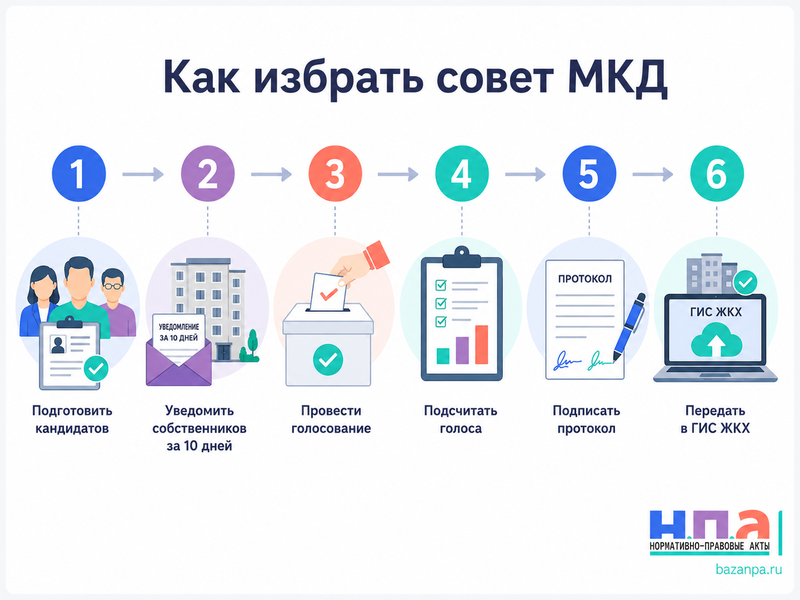 Совет многоквартирного дома с 1 сентября 2026 года как избрать председателя и оформить решение собственников