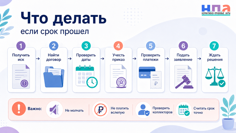 Срок исковой давности по кредиту: когда долг нельзя взыскать
