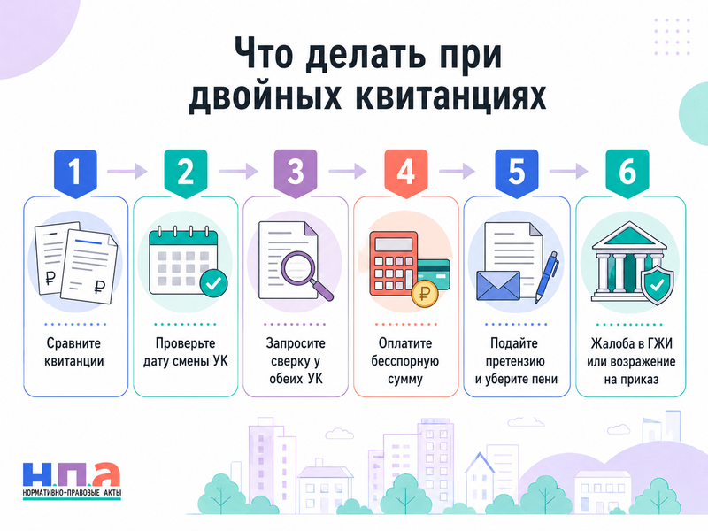 Старая и новая управляющие компании одновременно выставляют квитанции кому платить