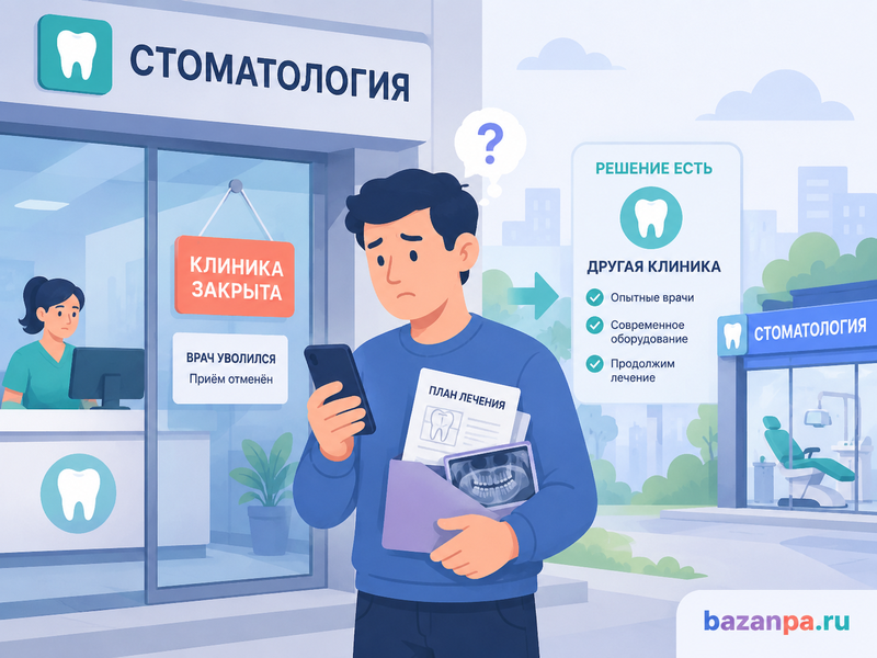 Стоматология закрылась или врач уволился до завершения лечения что делать