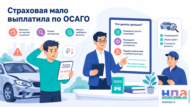 Страховая мало выплатила по ОСАГО независимая экспертиза, претензия и финансовый уполномоченный
