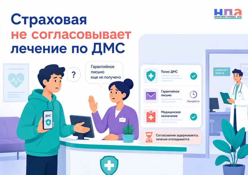 Страховая не согласовывает лечение по ДМС: гарантийное письмо, отказ клиники и возврат расходов