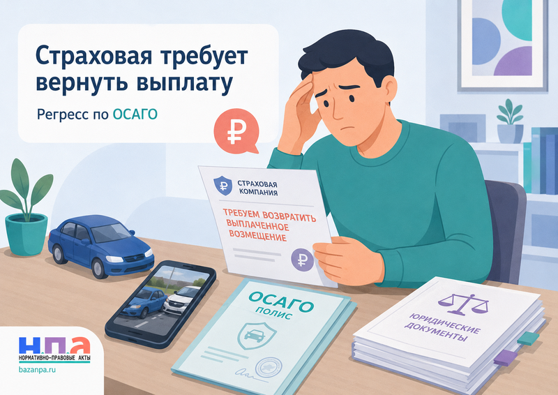 Страховая требует вернуть выплату по ОСАГО когда возможен регресс к виновнику ДТП
