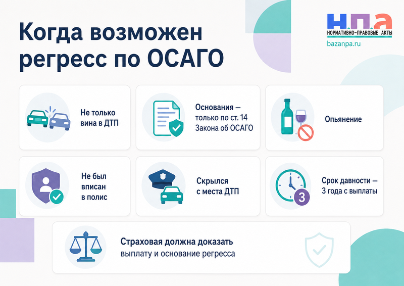 Страховая требует вернуть выплату по ОСАГО когда возможен регресс к виновнику ДТП