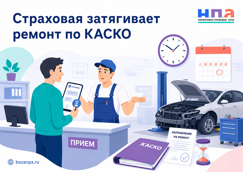 Страховая затягивает ремонт автомобиля по КАСКО сроки, сервис и возврат денег
