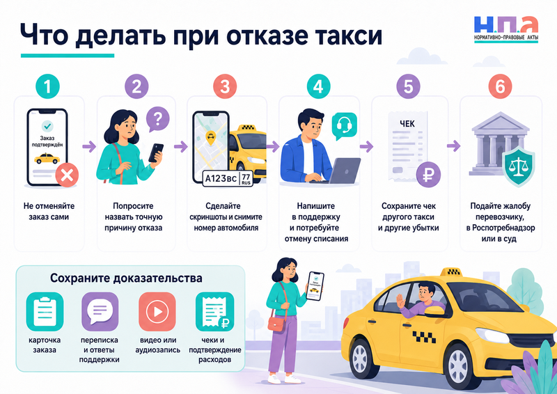 Такси отказалось перевозить пассажира с собакой-проводником, креслом-коляской или средством реабилитации