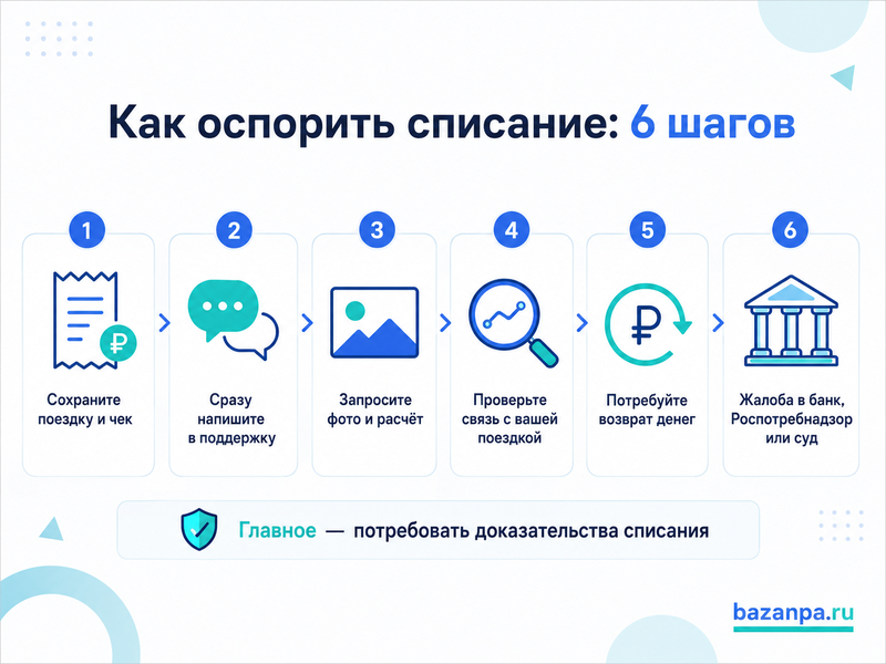 Такси списало штраф за загрязнение, повреждение салона или химчистку, которых не было: как вернуть деньги