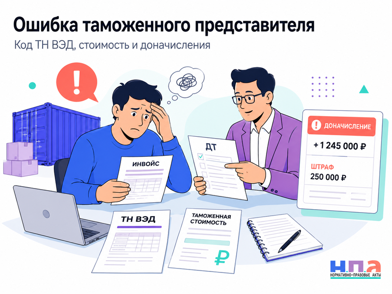 Таможенный представитель неправильно определил код ТН ВЭД, стоимость или сведения о товаре кто возмещает потери
