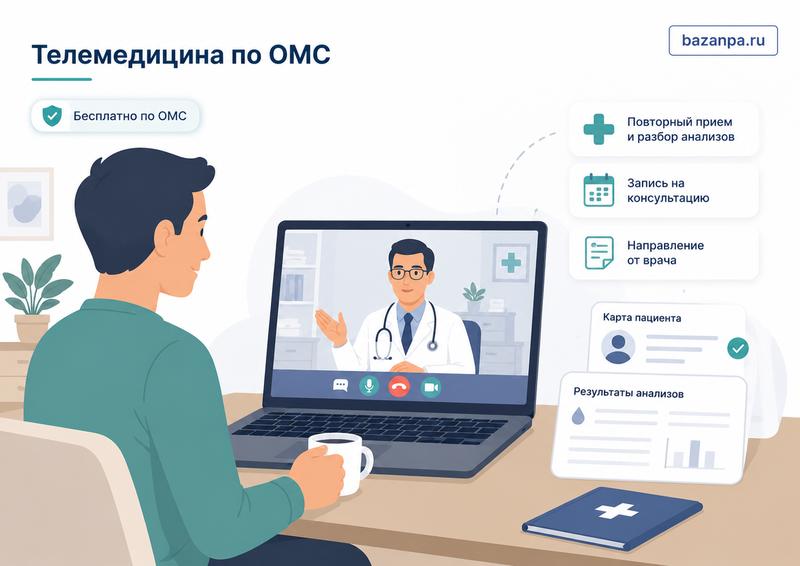 Телемедицина по ОМС в 2026 году как получить дистанционную консультацию врача и когда она бесплатна