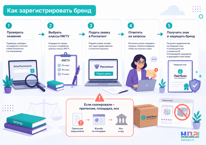 Товарный знак для ИП, самозанятого или малого бизнеса как зарегистрировать бренд и защититься от копирования