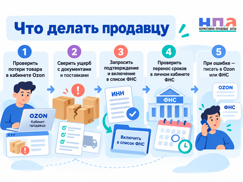Товары пострадали при атаке на склад Ozon - как получить отсрочку налогов