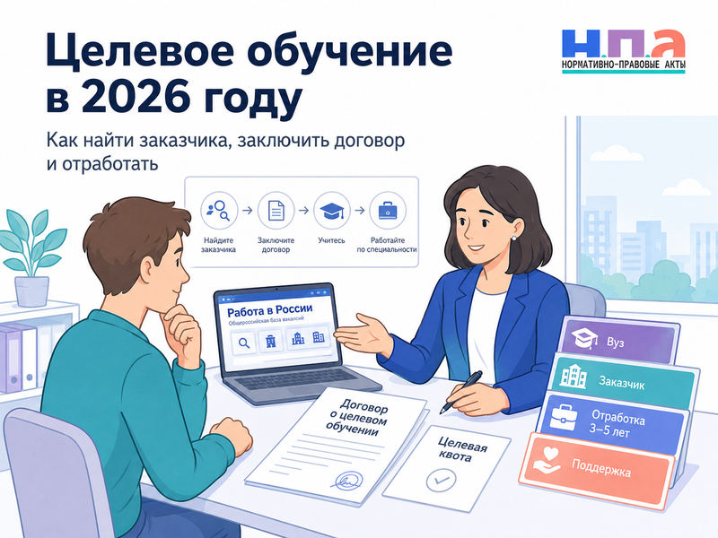 Целевое обучение в 2026 году как найти заказчика, заключить договор и что будет за отказ от отработки