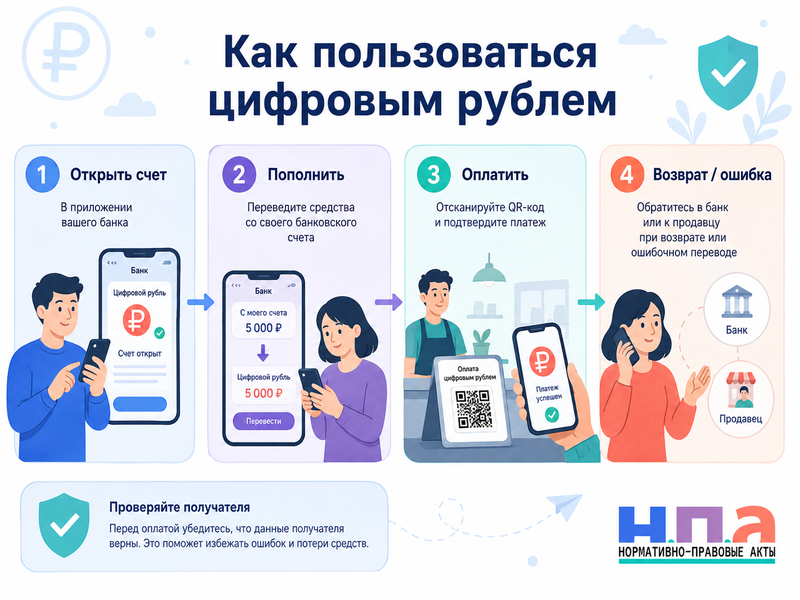 Цифровой рубль с 1 сентября 2026 года