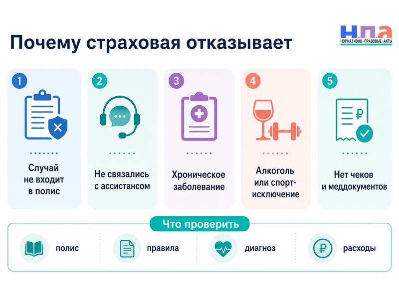Туристическая страховка не покрыла лечение за границей