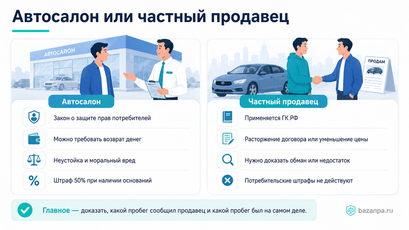 У автомобиля скручен пробег как доказать обман, расторгнуть договор и вернуть деньги
