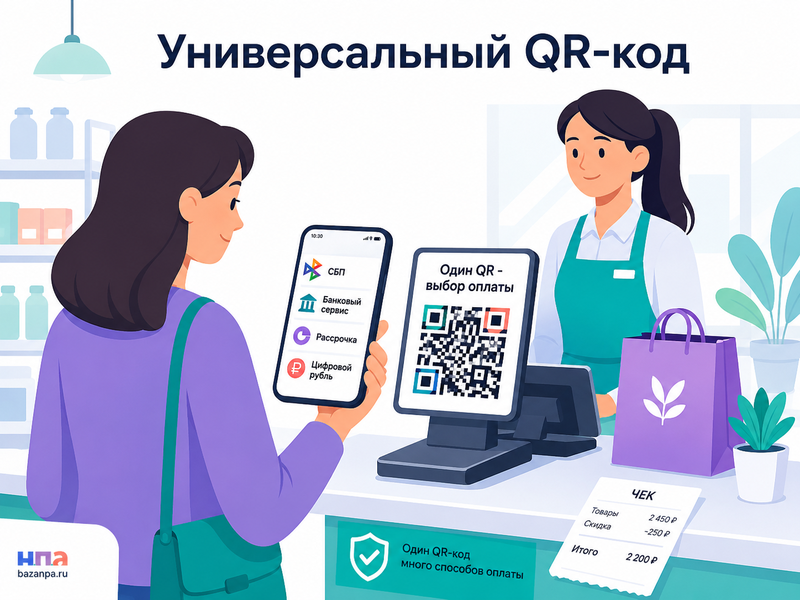 Универсальный QR-код с 1 сентября 2026 года что изменится для оплаты покупок