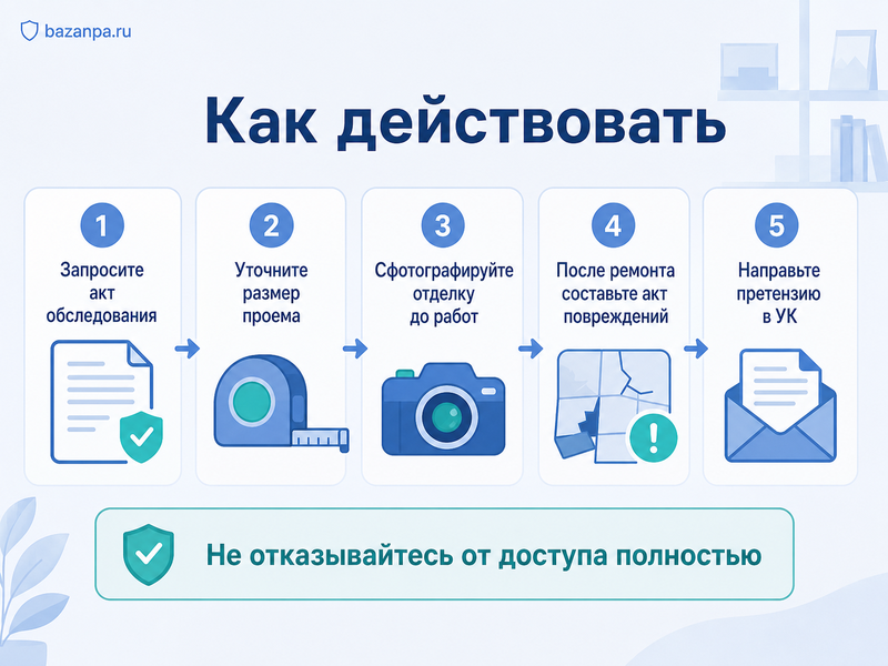 Управляющая компания требует вскрыть плитку, короб или натяжной потолок кто восстановит отделку
