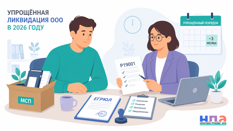 Упрощенная ликвидация ООО в 2026 году как закрыть компанию из реестра субъектов МСП