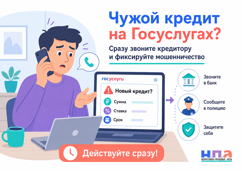 Уведомления о кредитах и займах на Госуслугах с 1 октября 2027 года какие сведения придут и что делать при чужом договоре
