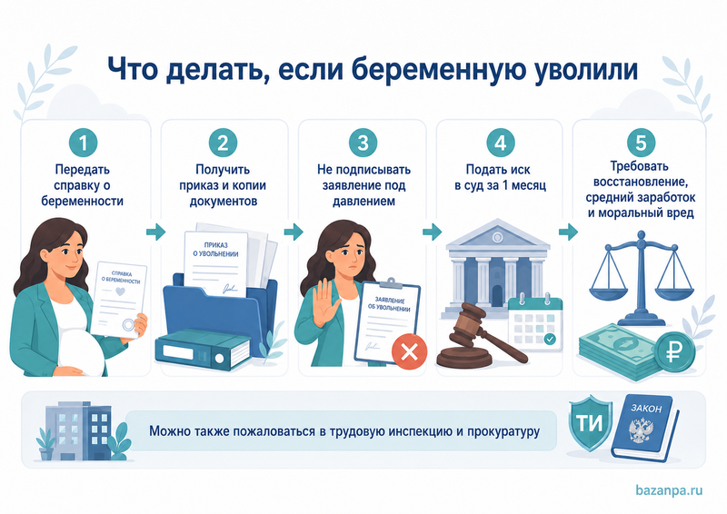 Увольнение беременной женщины: исключения, восстановление и выплаты