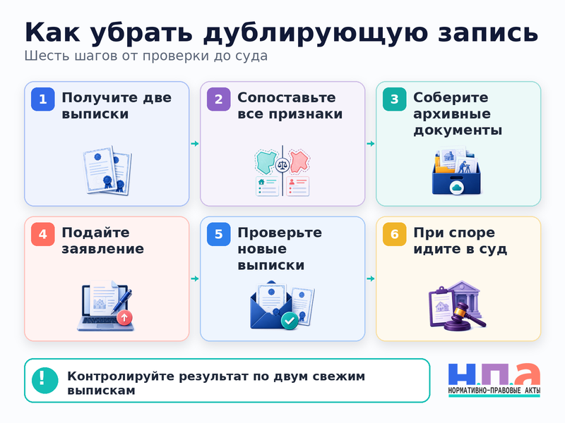 В ЕГРН числятся два кадастровых номера на один объект как убрать дубль