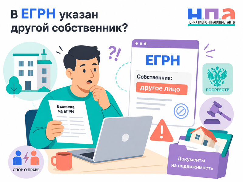 В ЕГРН ошибочно указан другой собственник или погашено право собственности как восстановить запись