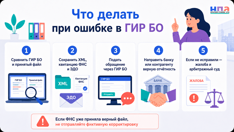 В ГИР БО опубликована неправильная бухгалтерская отчетность как исправить сведения и взыскать убытки